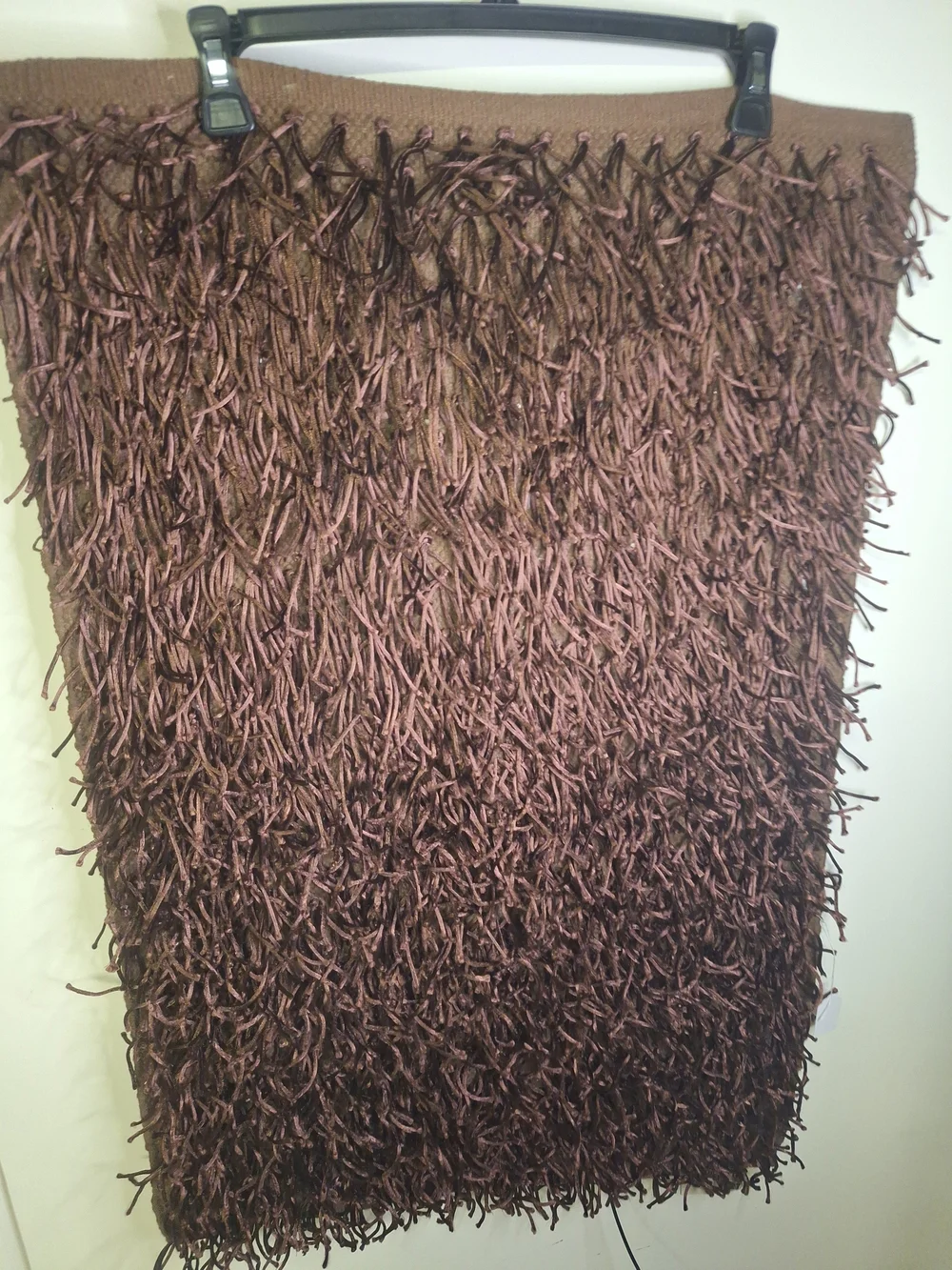 Pier 1- Two Brown Shaggy Fringe Rug Set 35